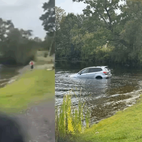 VIDEO: Anti-ICE Protestor’s Car Rolls Into Lake During Confrontation With Agents in Massachusetts