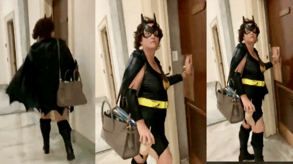 Video Emerges of Katie Porter Wearing Batgirl Costume in Congress During Impeachment Storm